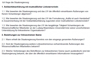 Solidarität statt Hetze – Stellungnahme zur Landtagsanfrage der bayrischen AfD gegen mein antifaschistisches Engagement.