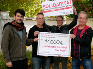 11.000 Euro an Rote Hilfe gespendet
